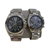 MICHAEL KORS BRADSHAW CHRONOGRAPH STAINLESS STEEL SILVER, BLACK DIAL